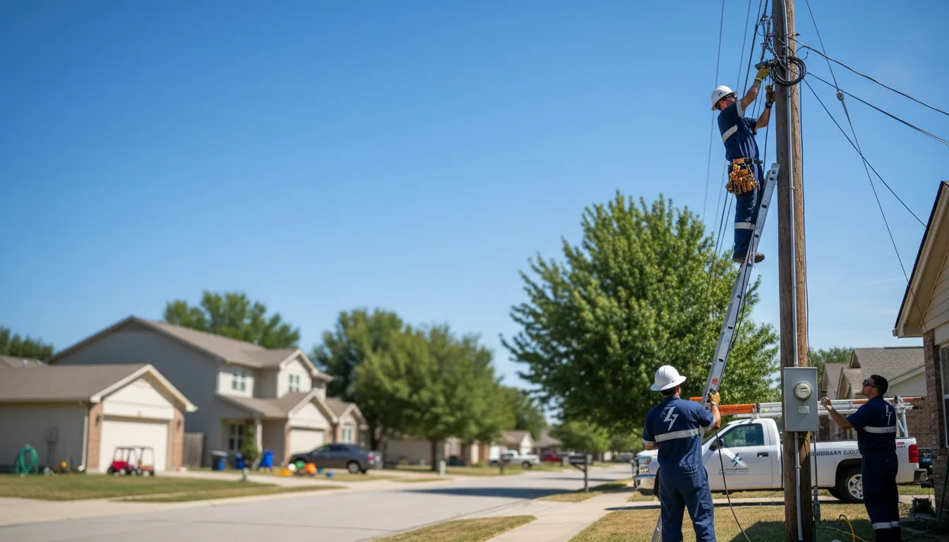Residential electrician providing installation services in Hollandale, MN